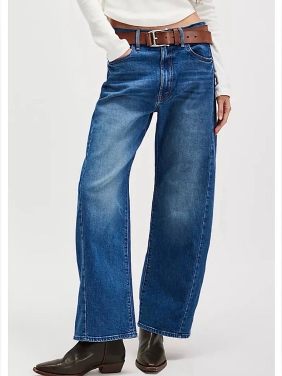 MOTHER Denim - MOTHER SUPERIOR Jeans Lil’ Mother Lil’ Full Pipe Flood Blue Size 27